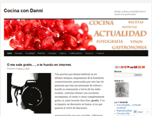 Tablet Screenshot of cocinacondanni.com